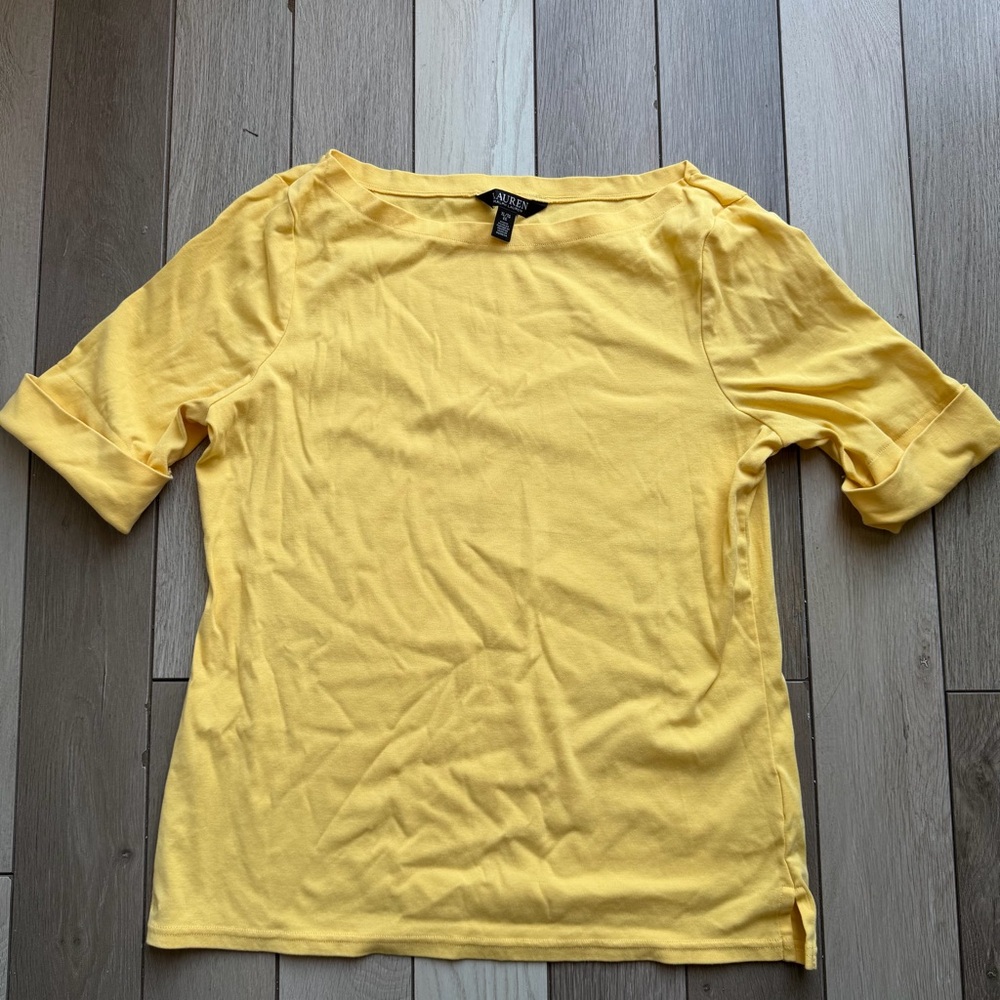 Ralph Lauren Yellow Short Sleeve Tee